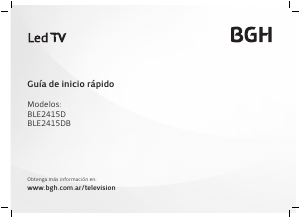 Manual de uso BGH BLE2415DB Televisor de LED