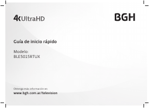 Manual de uso BGH BLE5015RTUX Televisor de LED