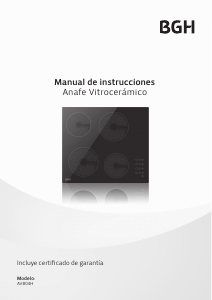 Manual de uso BGH AVB04H Placa