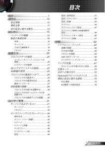 説明書 オプトマ EH200ST プロジェクター