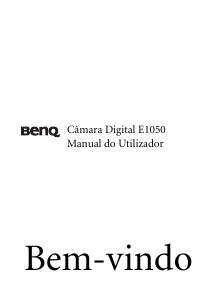 Manual BenQ E1050 Câmara digital