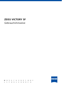 Manual de uso Zeiss Victory SF Prismáticos