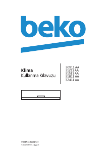 Kullanım kılavuzu BEKO 30911 AA Klima