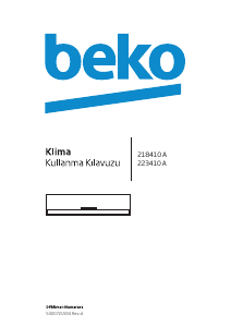 Kullanım kılavuzu BEKO 218410 A Klima