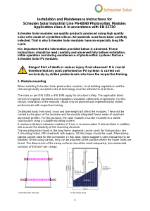 Handleiding Scheuten Solar Industrial Line i-40 Zonnepaneel