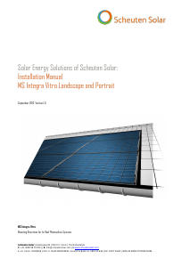 Manual Scheuten Solar Integra Vitro Solar Module