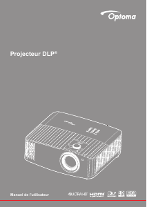 Mode d’emploi Optoma UHD42 Projecteur