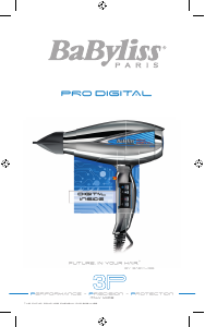 Mode d’emploi BaByliss 6000E Pro digital Sèche-cheveux