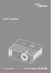 Brugsanvisning Optoma UHD42 Projektor