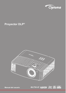 Manual de uso Optoma UHD42 Proyector