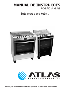 Manual Atlas Top Gourmet Inox.5Q Fogão