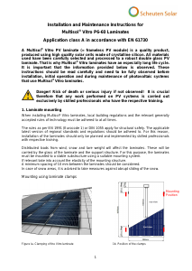 Manual Scheuten Solar P6-60 Vitro Solar Module
