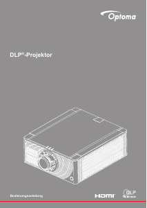 Bedienungsanleitung Optoma ZK750 Projektor