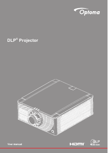 Manual Optoma ZK750 Projector