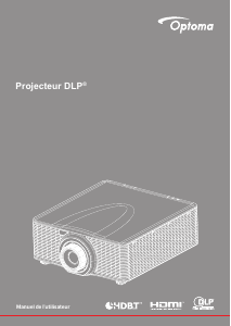 Mode d’emploi Optoma ZU1050 Projecteur