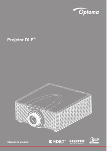 Manual Optoma ZU1050 Projetor