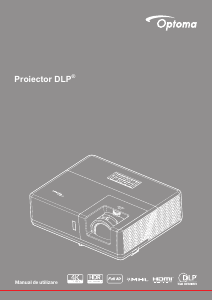 Manual Optoma ZU606TSTe Proiector