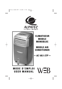 Mode d’emploi Alpatec AC 105.1 ETP Climatiseur