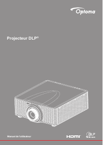 Mode d’emploi Optoma ZU660e Projecteur