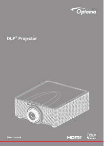 Manual Optoma ZU750 Projector