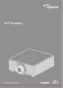 Bedienungsanleitung Optoma ZU860 Projektor