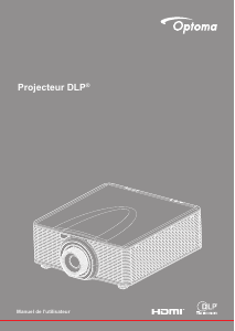 Mode d’emploi Optoma ZU860 Projecteur
