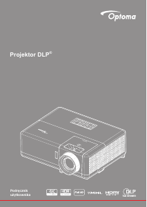 Instrukcja Optoma ZW403 Projektor