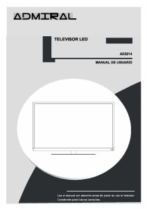 Manual de uso Admiral AD3214 Televisor de LED