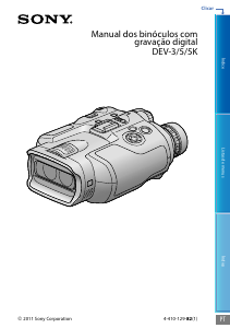 Manual Sony DEV-3 Binóculo