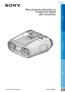 Manual Sony DEV-30 Binoclu