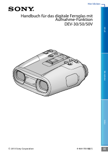 Bedienungsanleitung Sony DEV-50V Fernglas