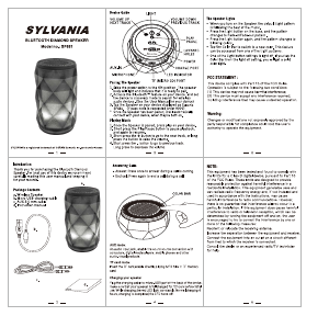 Manual Sylvania SP681-PL Speaker