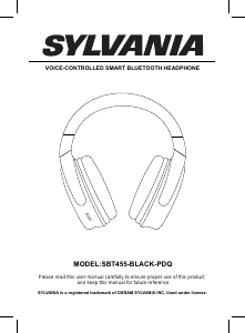 Manual Sylvania SBT455-PDQ Headphone