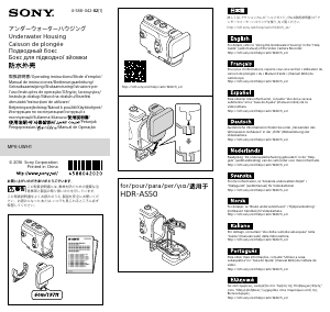 Instrukcja Sony MPK-UWH1 Obudowa podwodna do aparatów