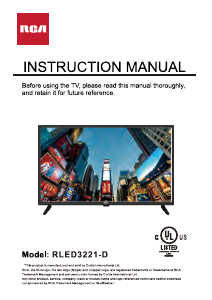 Manual RCA RLED3221-D LED Television