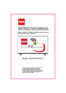Manual RCA RNSMU5536-C LED Television