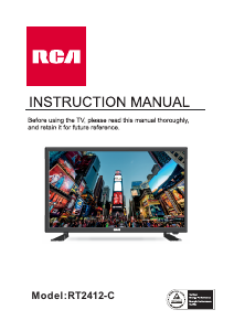 Manual RCA RT2412-C LED Television