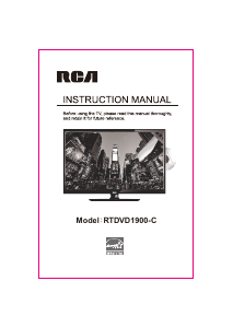 Manual RCA RTDVD1900-C LED Television