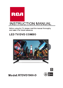 Manual RCA RTDVD1900-D LED Television