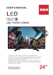 Manual RCA RTDVD2409-C LED Television