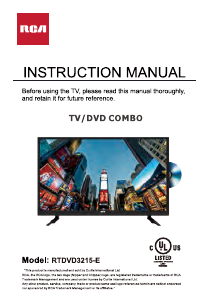 Manual RCA RTDVD3215-E LED Television