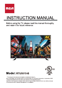 Manual RCA RTU5015-B LED Television