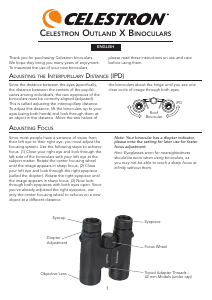Manual Celestron Outland X Binoculars