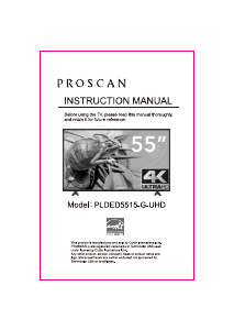 Manual Proscan PLDED5515-G-UHD LED Television