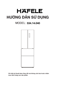 Hướng dẫn sử dụng Häfele 534.14.040 Tủ đông lạnh