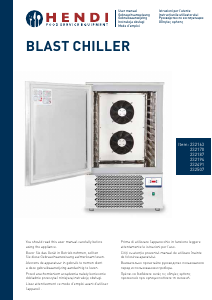 Εγχειρίδιο Hendi 232187 Μηχάνημα ψύξης Blast Chiller