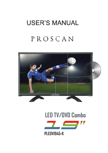 Handleiding Proscan PLEDV1945-K LED televisie