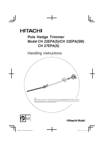 Handleiding Hitachi CH 22EPA(S) Heggenschaar