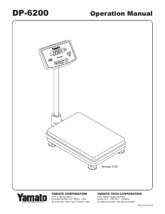 Manual Yamato DP-6200 Industrial scale