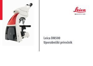 Priročnik Leica DM500 Mikroskop